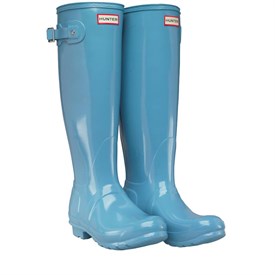 pale blue hunter wellies