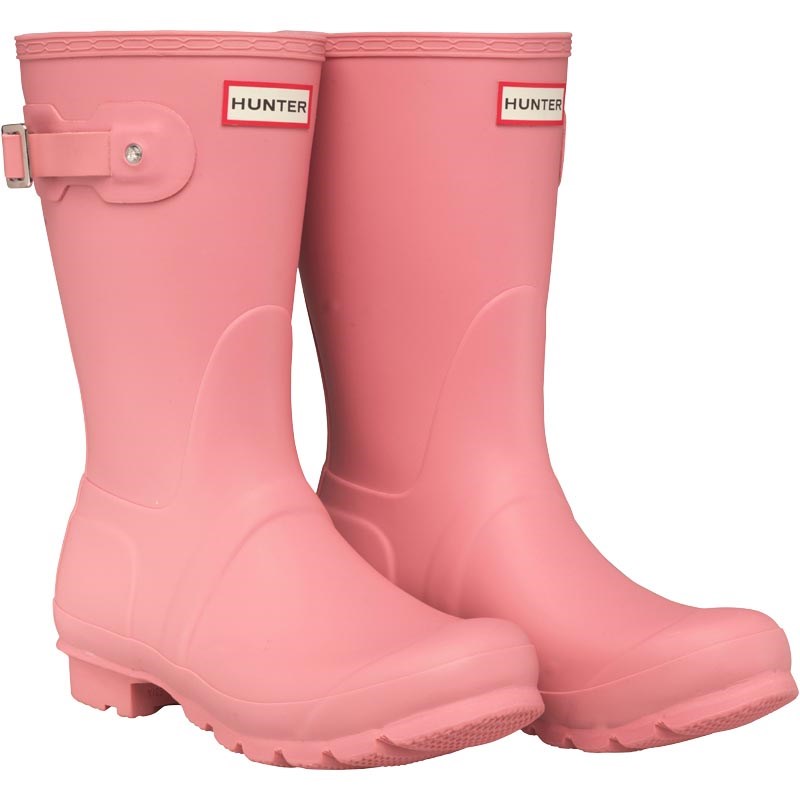 Buy Hunter Womens Original Short Wellington Boots Pink