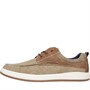 Hush Puppies Mens Aiden Canvas Trainers Khaki