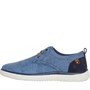 Hush Puppies Mens Sandy Lace Canvas Shoes Navy