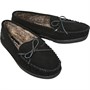 Hush Puppies Mens Ace Suede Slippers Black