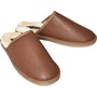 Hush Puppies Mens Coady Leather Mule Slippers Tan