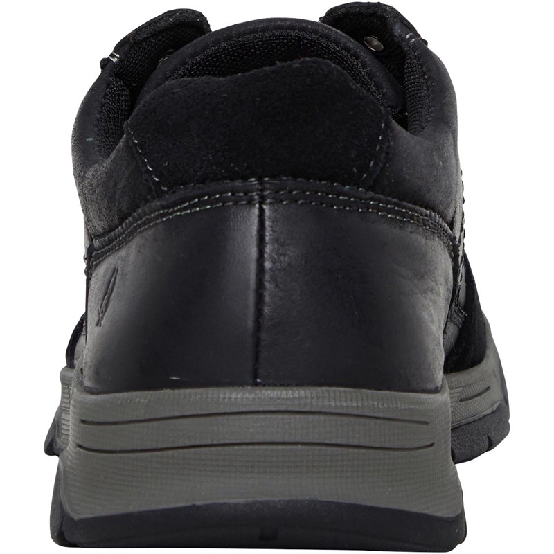 Hush Puppies Herren Finley Freizeit Schuhe Schwarz