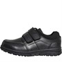 Hush Puppies Boys Toronto Double Strap School Shoes Black