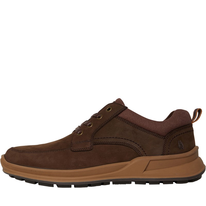 Hush Puppies Mens Adam Casual Shoes Brown Nubuck