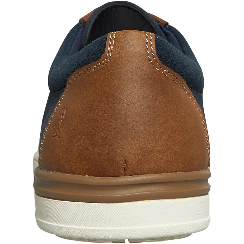 Hush Puppies Mens Joey Casual Shoes Navy Suede