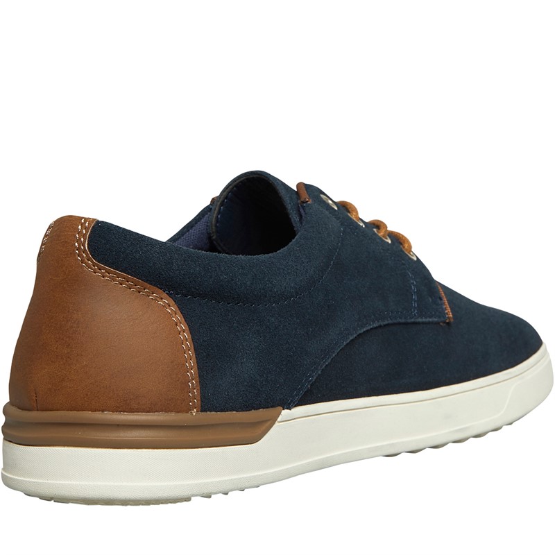 Hush Puppies Mens Joey Casual Shoes Navy Suede