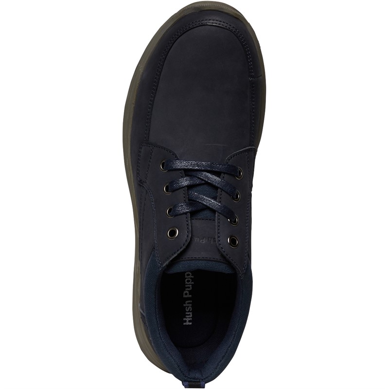 Hush Puppies Mens Adam Casual Shoes Navy Nubuck