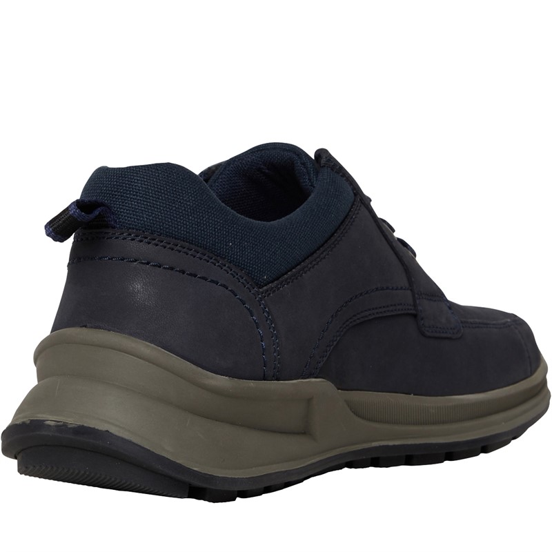 Hush Puppies Mens Adam Casual Shoes Navy Nubuck