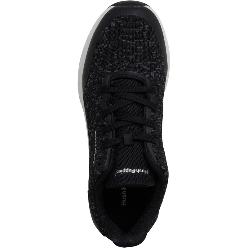 Hush Puppies Mens Jason Trainers Black