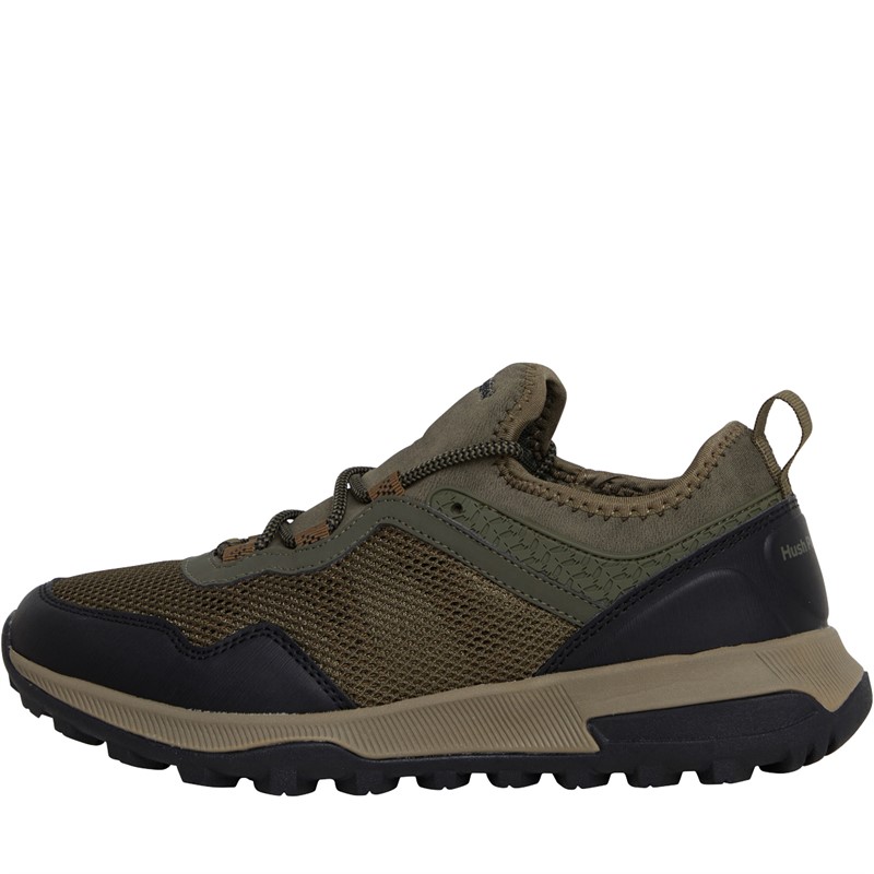 Buy Hush Puppies Mens Marlen Active Trainers Khaki