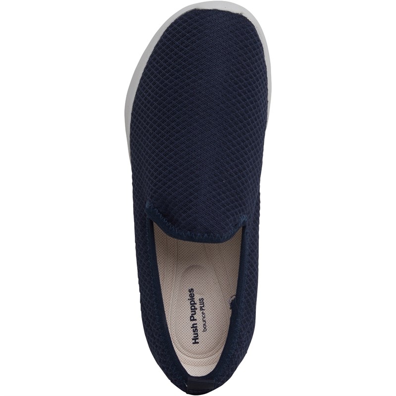 Hush Puppies Womens Good Slip On Trainers Navy