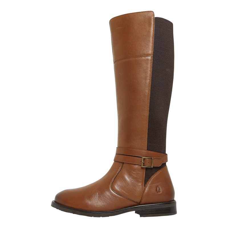 Hush Puppies Womens Victoria Knee Length Boots Tan