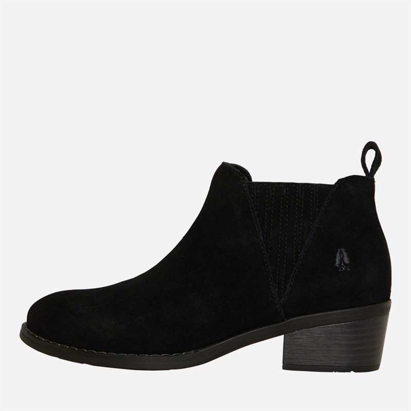 Hush Puppies Womens Isobel Chelsea Boots Black Suede