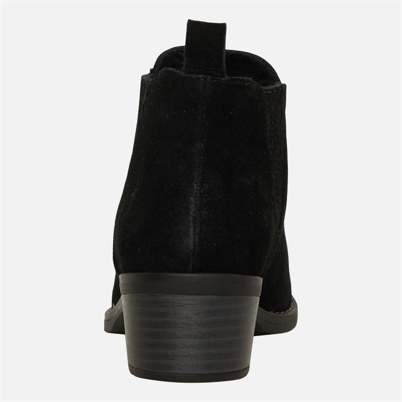 Hush Puppies Womens Isobel Chelsea Boots Black Suede