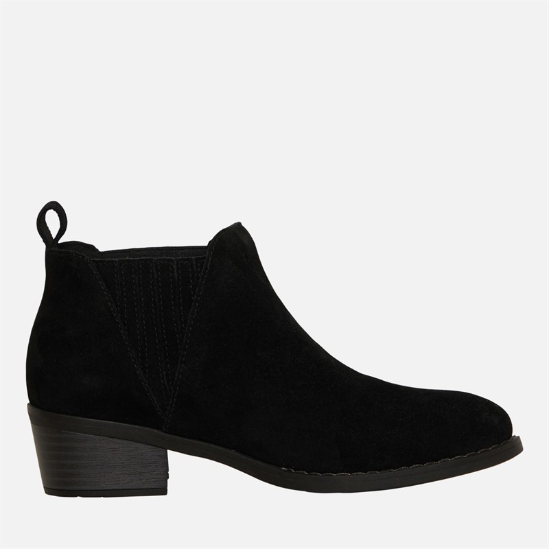 Hush Puppies Womens Isobel Chelsea Boots Black Suede