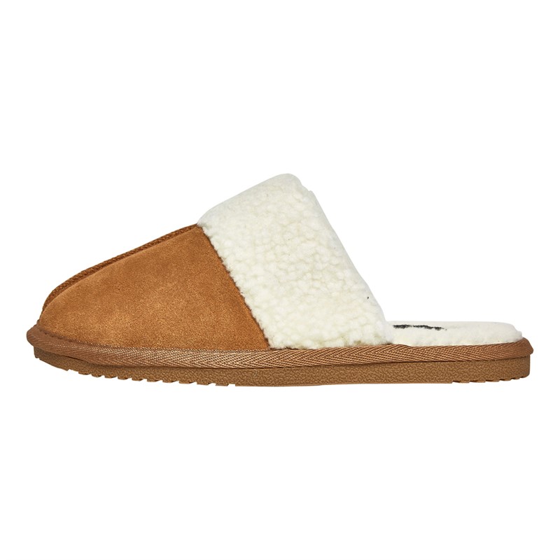 Hush Puppies Womens Arianna Mule Slippers Chestnut