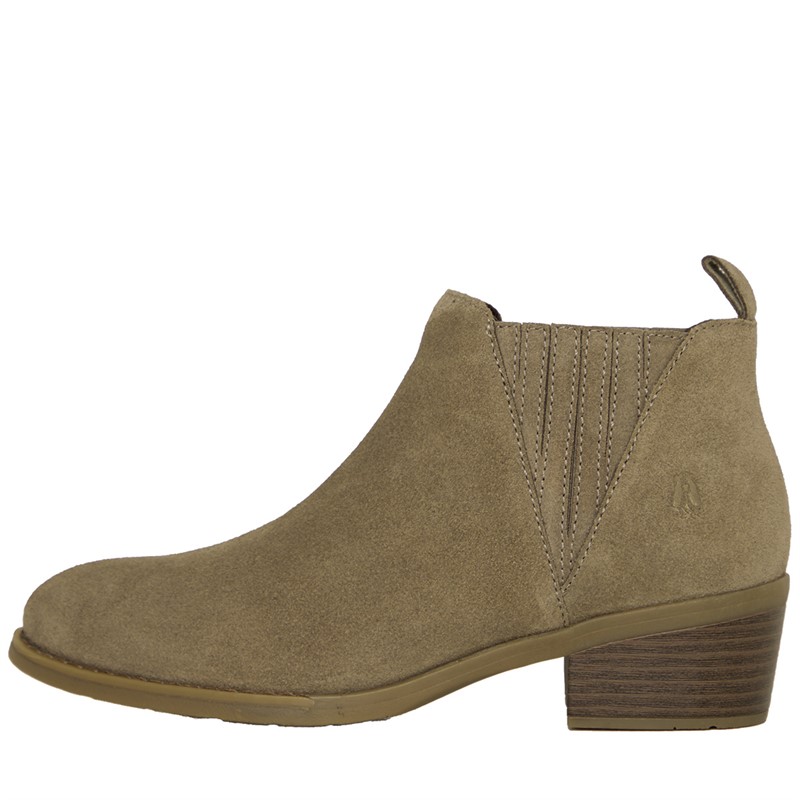 Hush Puppies Womens Isobel Chelsea Boots Taupe Suede