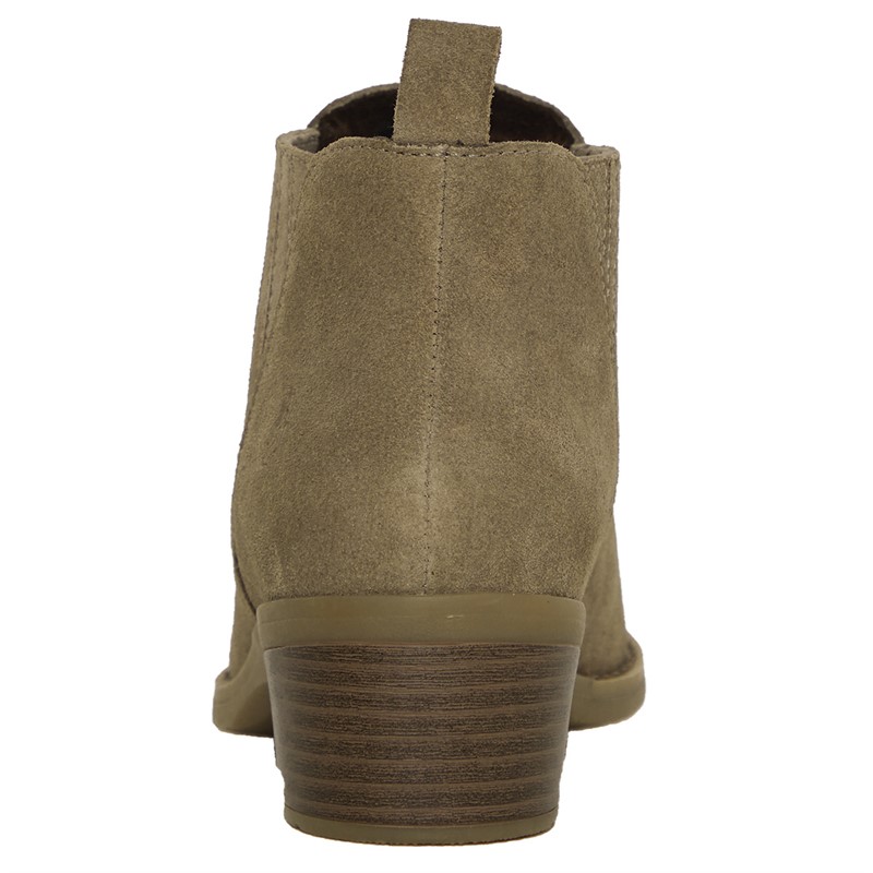 Hush Puppies Womens Isobel Chelsea Boots Taupe Suede