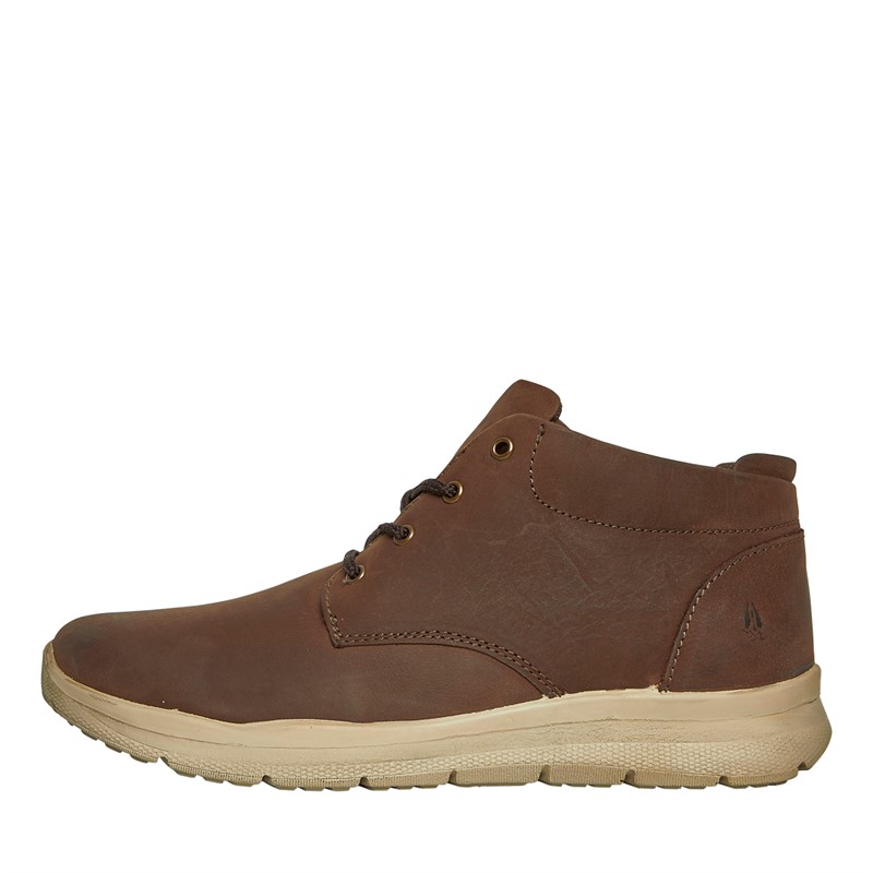 Hush Puppies Mens Finton Chukka Boots Brown