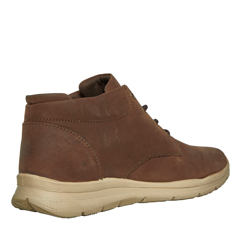 Hush Puppies Mens Finton Chukka Boots Brown