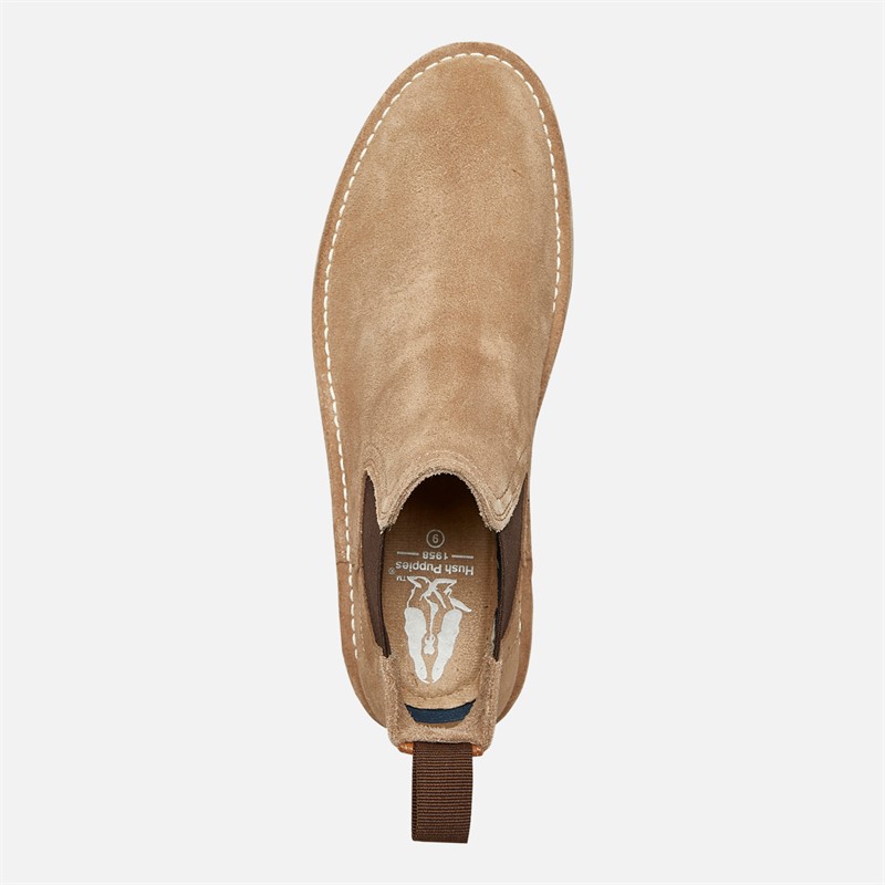 Hush Puppies Mens Shaun Chelsea Boots Sand
