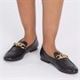 Hush Puppies Womens Harper Chain Loafers Black