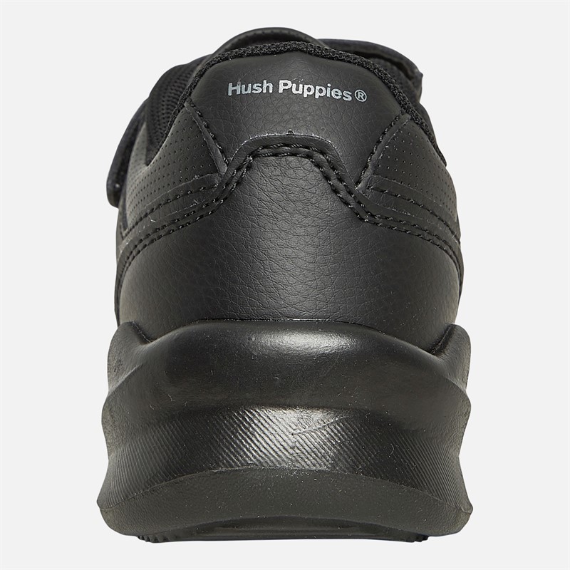 Hush Puppies Junior Boys Manta Strap Shoes Black