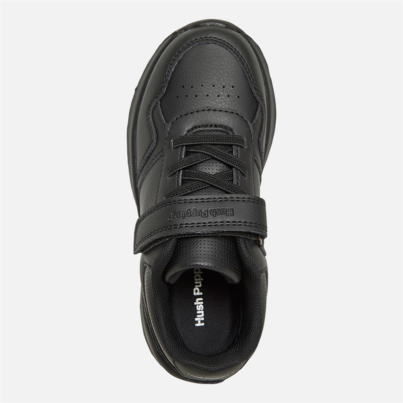 Hush Puppies Junior Boys Manta Strap Shoes Black