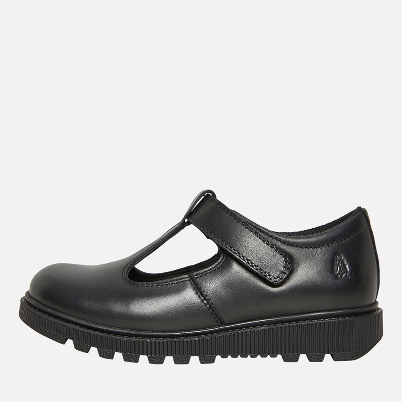 Hush Puppies Junior Girls Gracie 2 T-Bar Shoes Black - Size 2