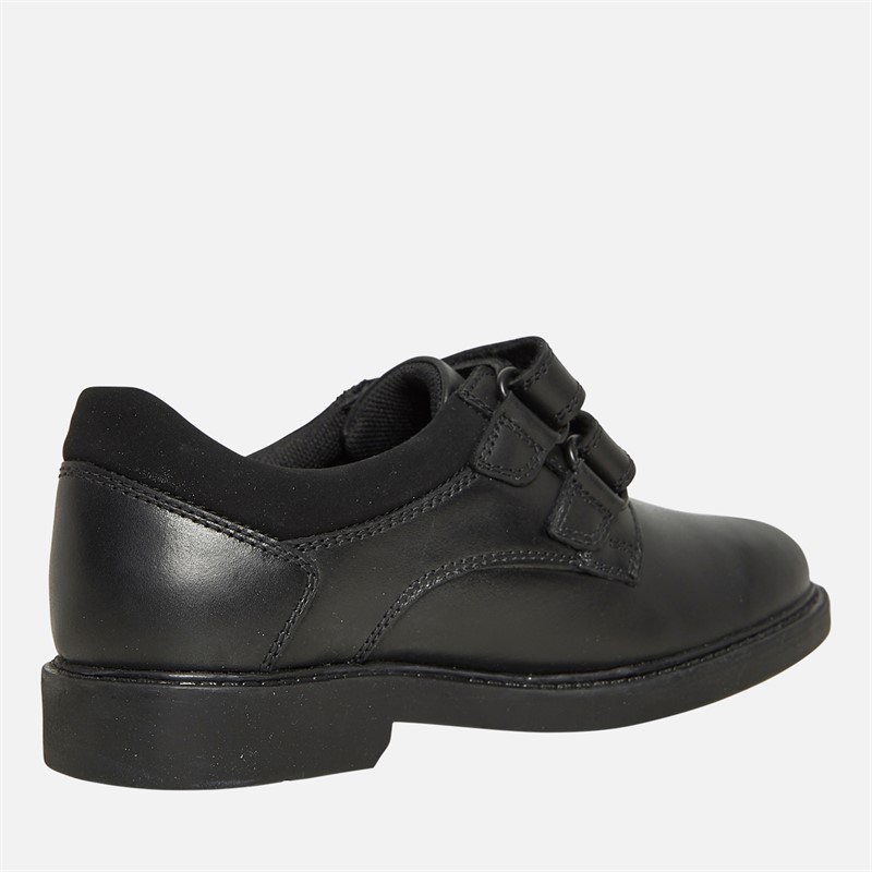 Hush Puppies Boys Matteo Twin Strap Shoes Black