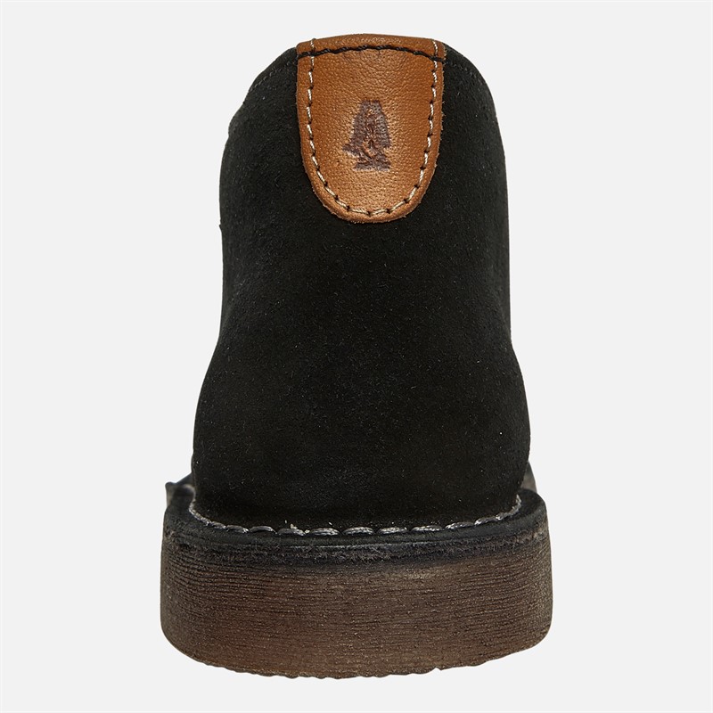 Hush Puppies Mens Sinclair Desert Boots Black