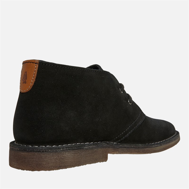 Hush Puppies Mens Sinclair Desert Boots Black