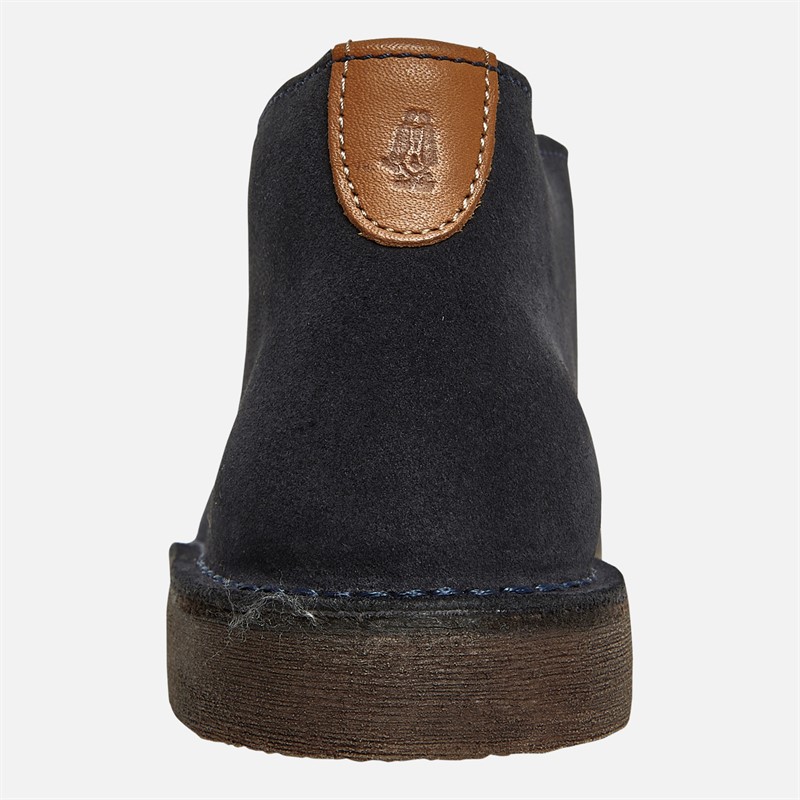 Hush Puppies Mens Sinclair Desert Boots Navy