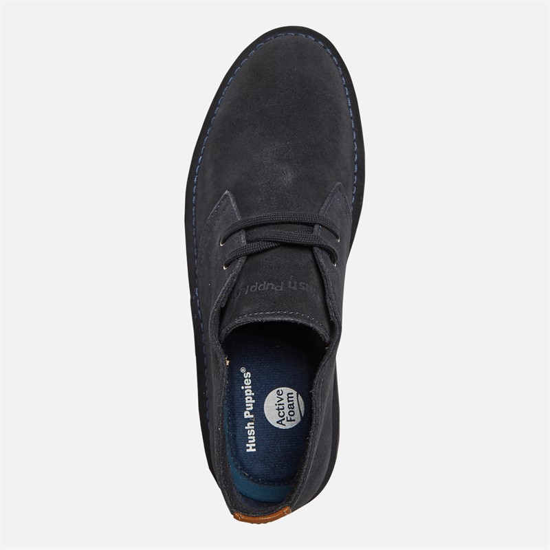 Hush Puppies Mens Sinclair Desert Boots Navy