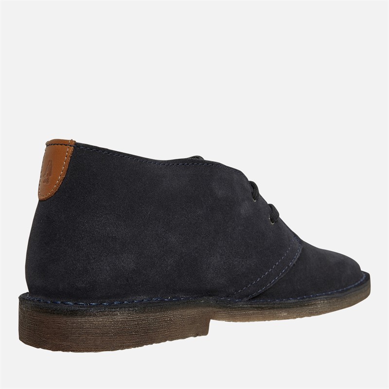 Hush Puppies Mens Sinclair Desert Boots Navy