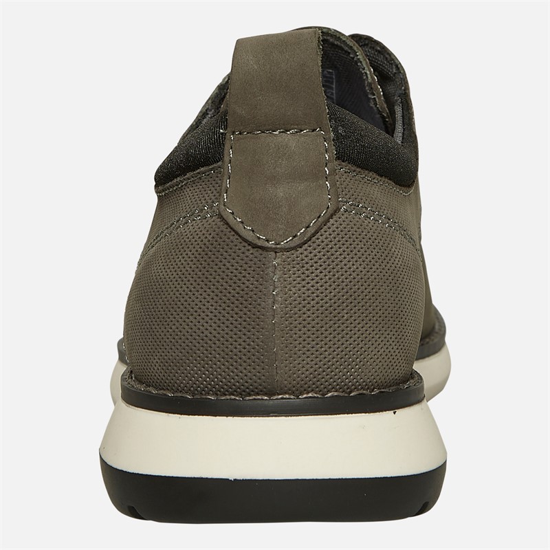 Hush Puppies Mens New Derby Lace Shoes Grey Nubuck