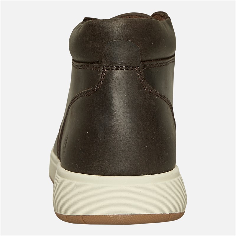 Hush Puppies Mens Bronko Chukka Boots Brown Crazy Horse Leather