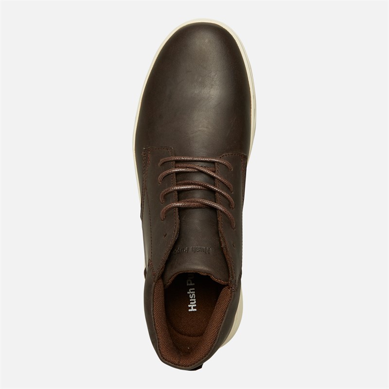 Hush Puppies Mens Bronko Chukka Boots Brown Crazy Horse Leather