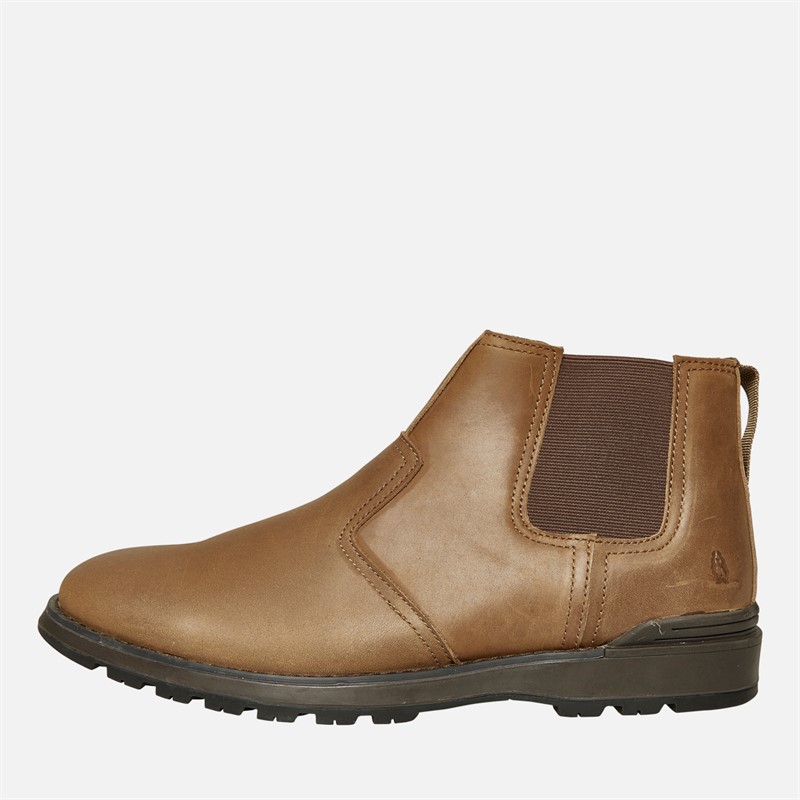 Hush Puppies Mens Dorian Chelsea Boots Brown Leather - Size 11
