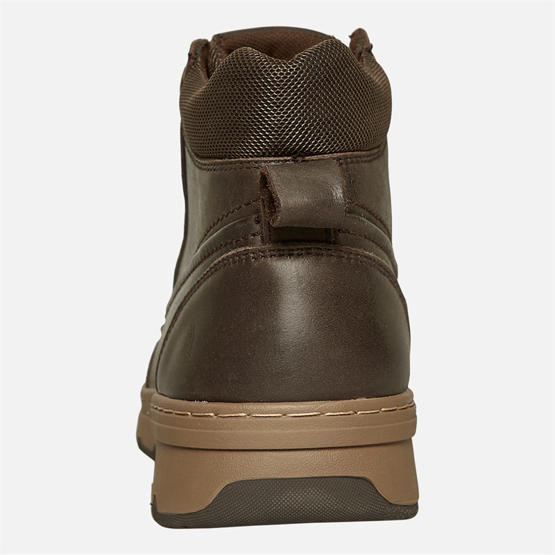 Hush Puppies Mens Nixon Chukka Boots Brown Leather