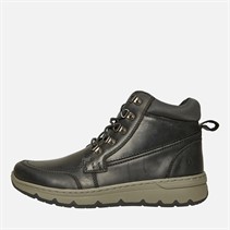 Hush Puppies Mens Nixon Chukka Boots Black Leather