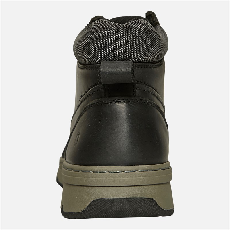 Hush Puppies Mens Nixon Chukka Boots Black Leather