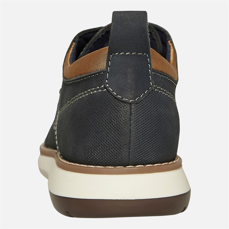 Hush Puppies Mens New Derby Lace Shoes Navy Nubuck