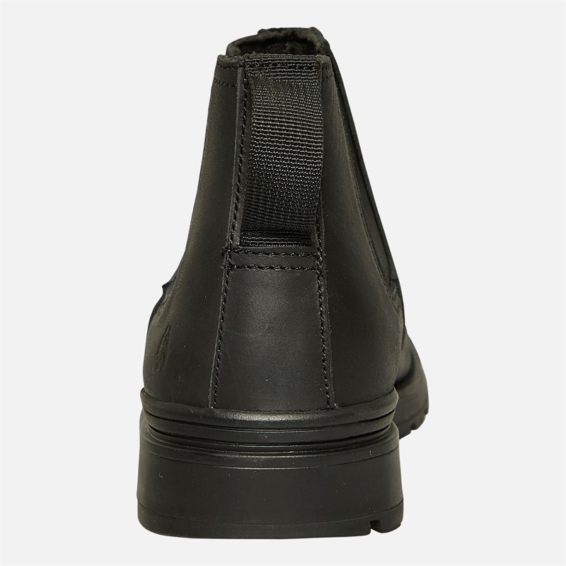 Hush Puppies Mens Dorian Chelsea Boots Black Leather