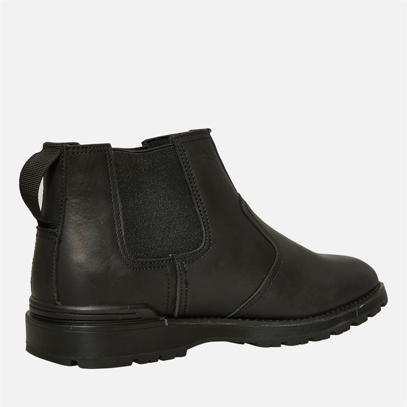 Hush Puppies Mens Dorian Chelsea Boots Black Leather