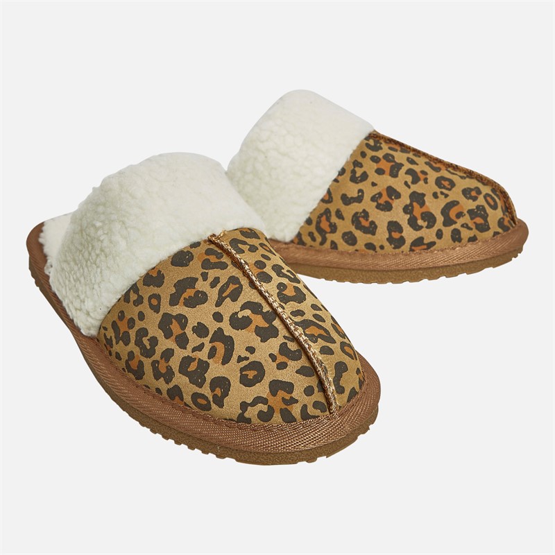 Hush Puppies Womens Arianna Mule Slippers Leopard