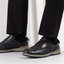 Hush Puppies Mens Dylan Derby Shoes Black/Grey