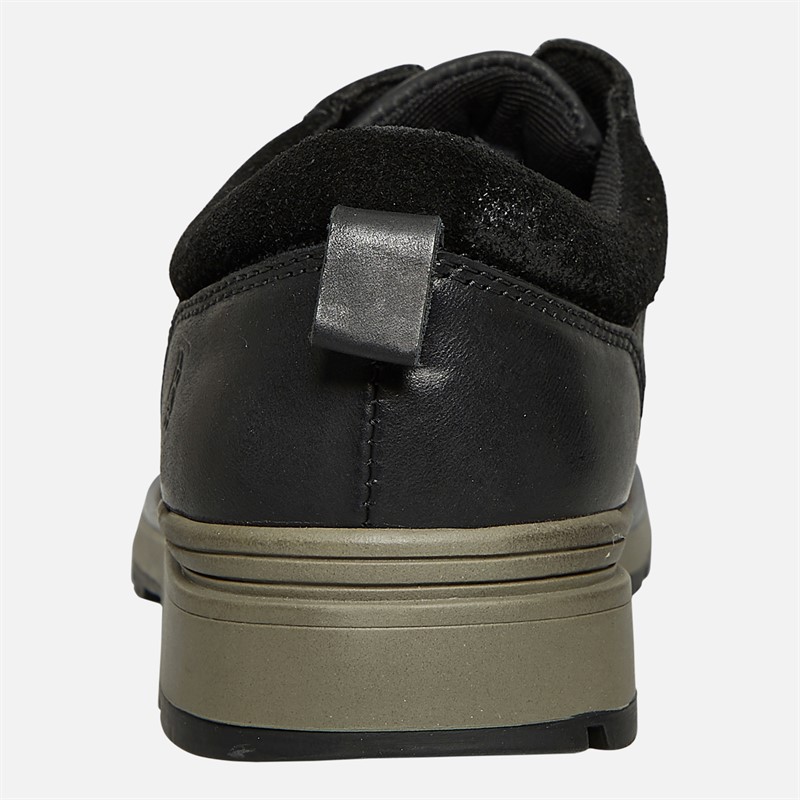 Hush Puppies Mens Dylan Derby Shoes Black/Grey