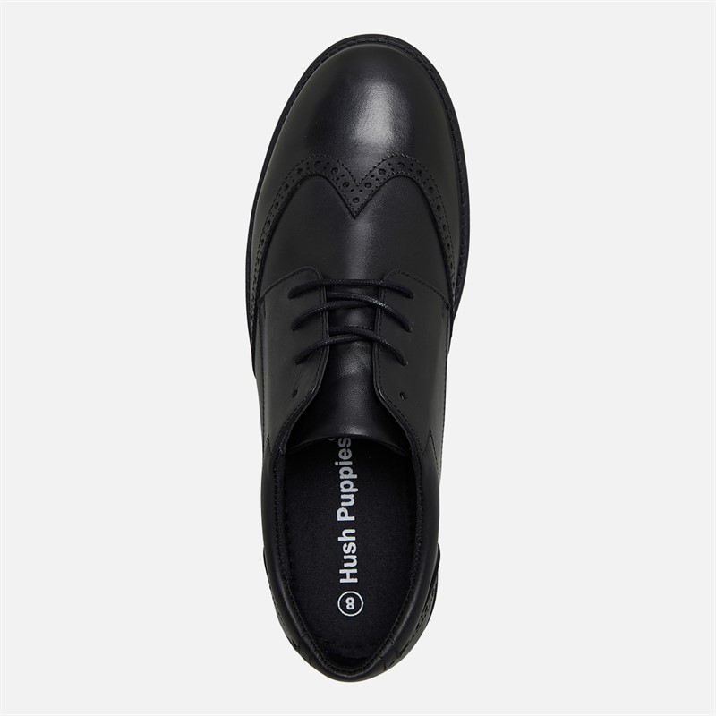 Hush Puppies Mens Matteo Brogue Shoes Black